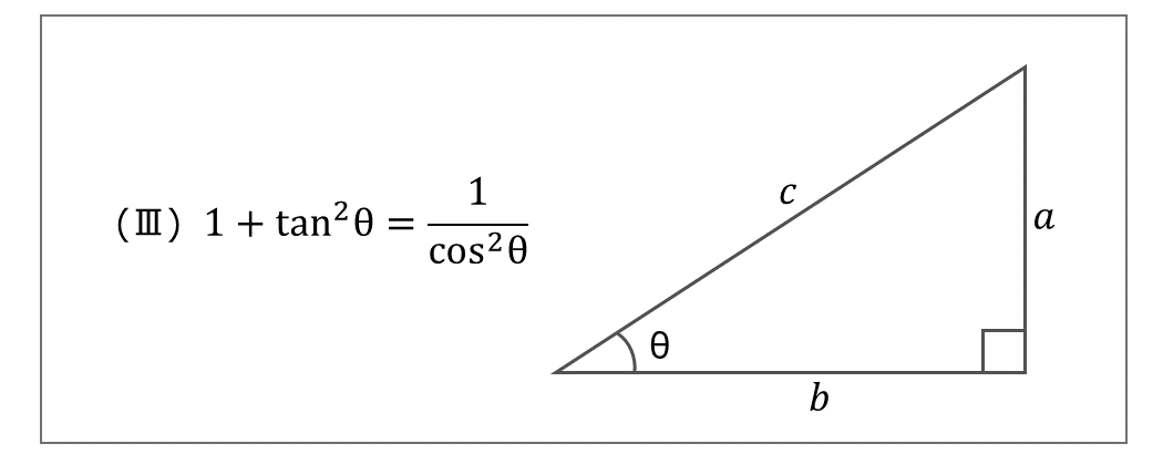 三角比の相互関係の証明 | tanとcosの関係式